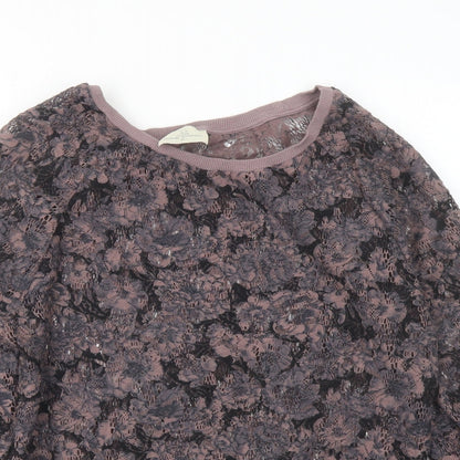 Womens UK Size 10 NEXT Purple Basic Blouse
