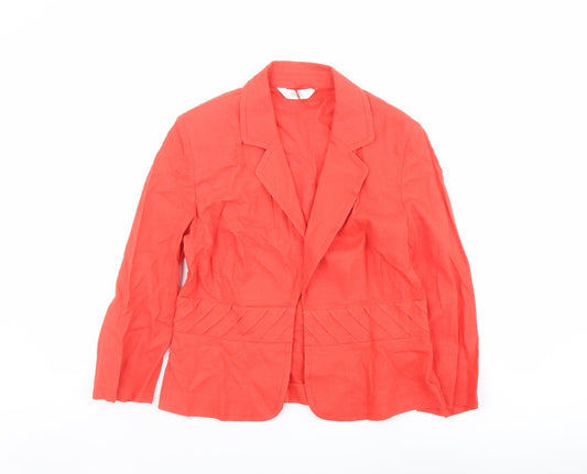 Womens UK Size 12 Marks and Spencer Red Jacket
