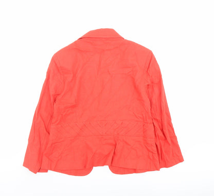 Womens UK Size 12 Marks and Spencer Red Jacket