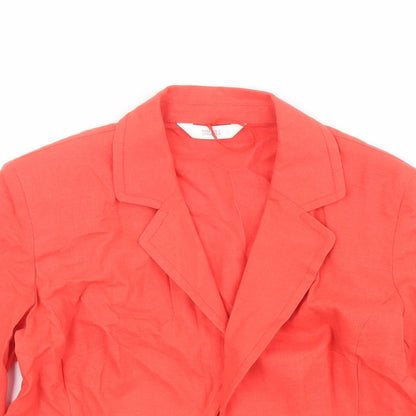 Womens UK Size 12 Marks and Spencer Red Jacket