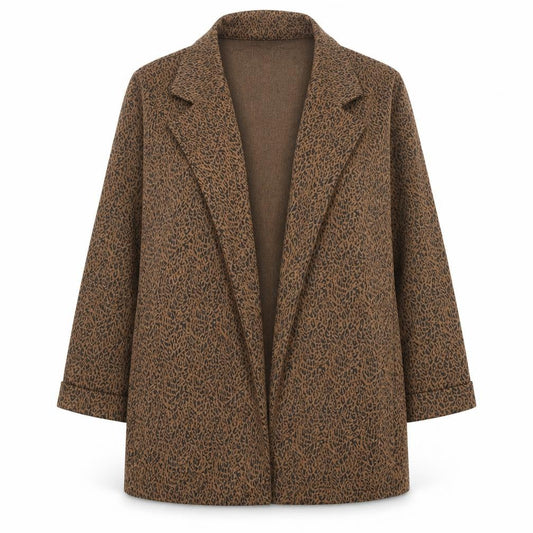 Womens UK Size 14 New Look Brown Kimono Coat