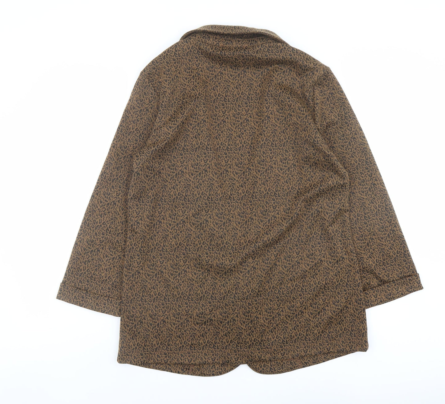 Womens UK Size 14 New Look Brown Kimono Coat