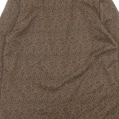 Womens UK Size 14 New Look Brown Kimono Coat