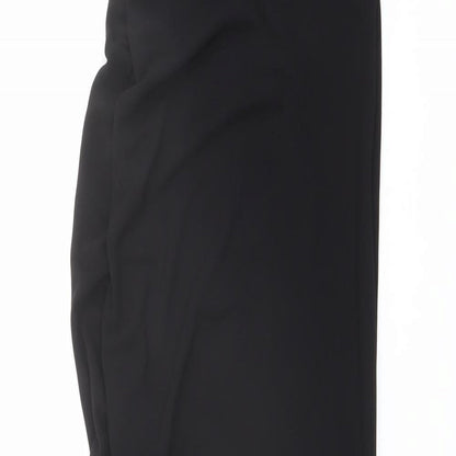 Zara Womens Black Polyester Bodycon Size XS Off the Shoulder Zip