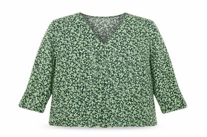 Womens UK Size 14 Warehouse Green Basic Blouse