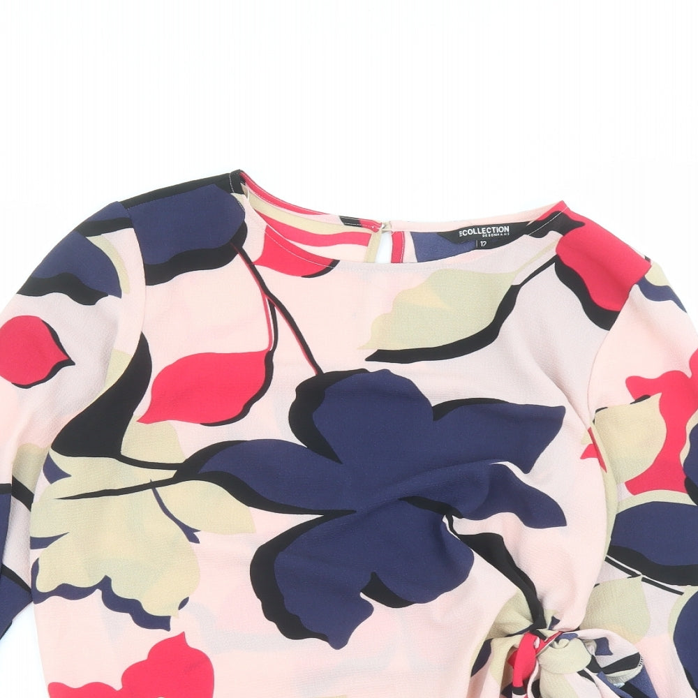Womens UK Size 12 Debenhams Multicoloured Basic Blouse