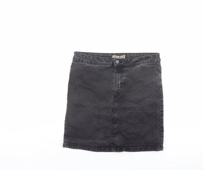 Womens UK Size 14 Denim & Co. A-Line Denim Skirt