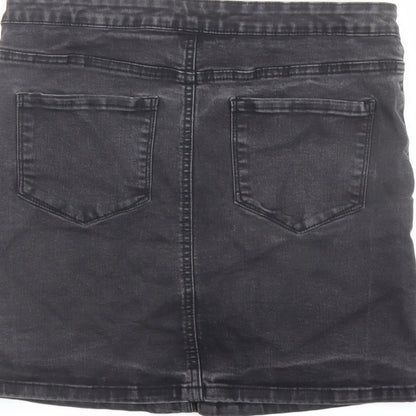 Womens UK Size 14 Denim & Co. A-Line Denim Skirt