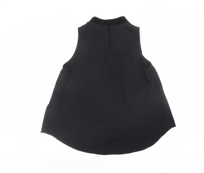 Womens UK Size L Zara Black Basic Blouse