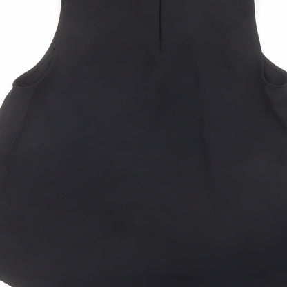 Womens UK Size L Zara Black Basic Blouse