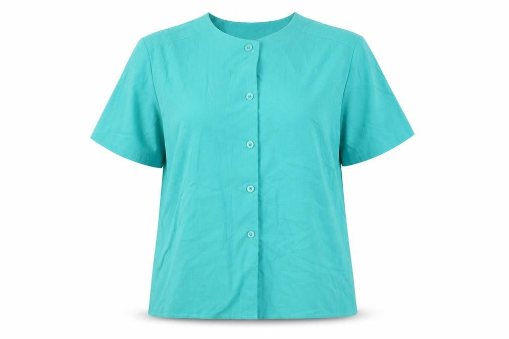 Womens UK Size 16 Compliments Green Basic Button-Up