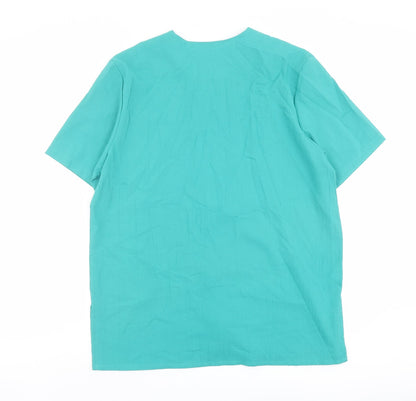 Womens UK Size 16 Compliments Green Basic Button-Up