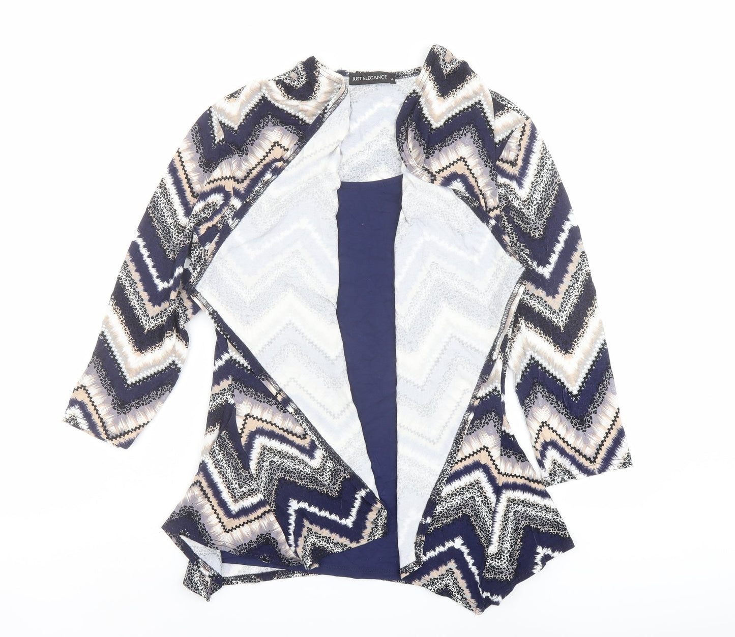 Womens UK Size 14 Just Elegance Multicoloured Basic Blouse