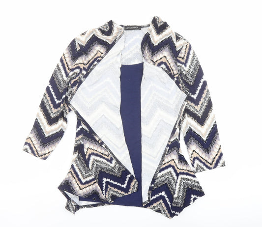 Womens UK Size 14 Just Elegance Multicoloured Basic Blouse