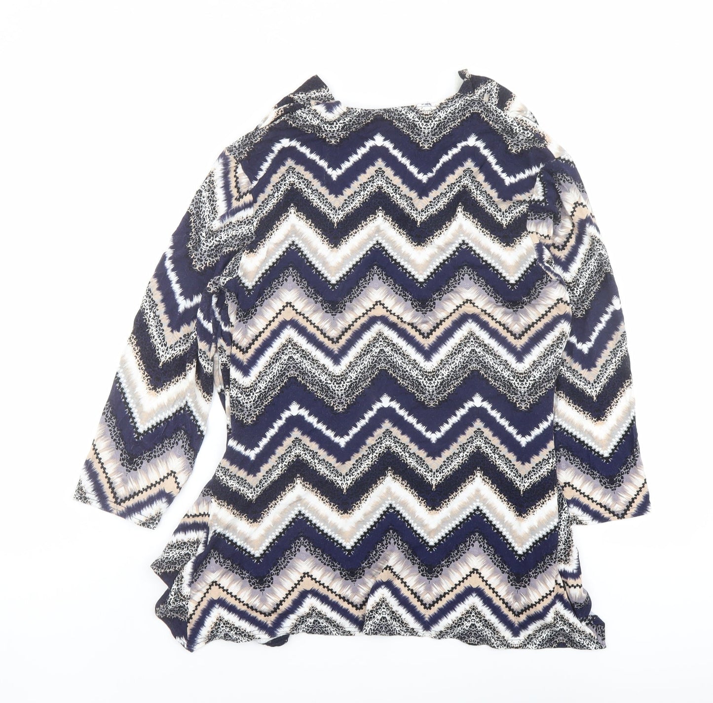 Womens UK Size 14 Just Elegance Multicoloured Basic Blouse