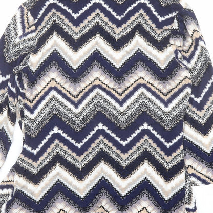 Womens UK Size 14 Just Elegance Multicoloured Basic Blouse