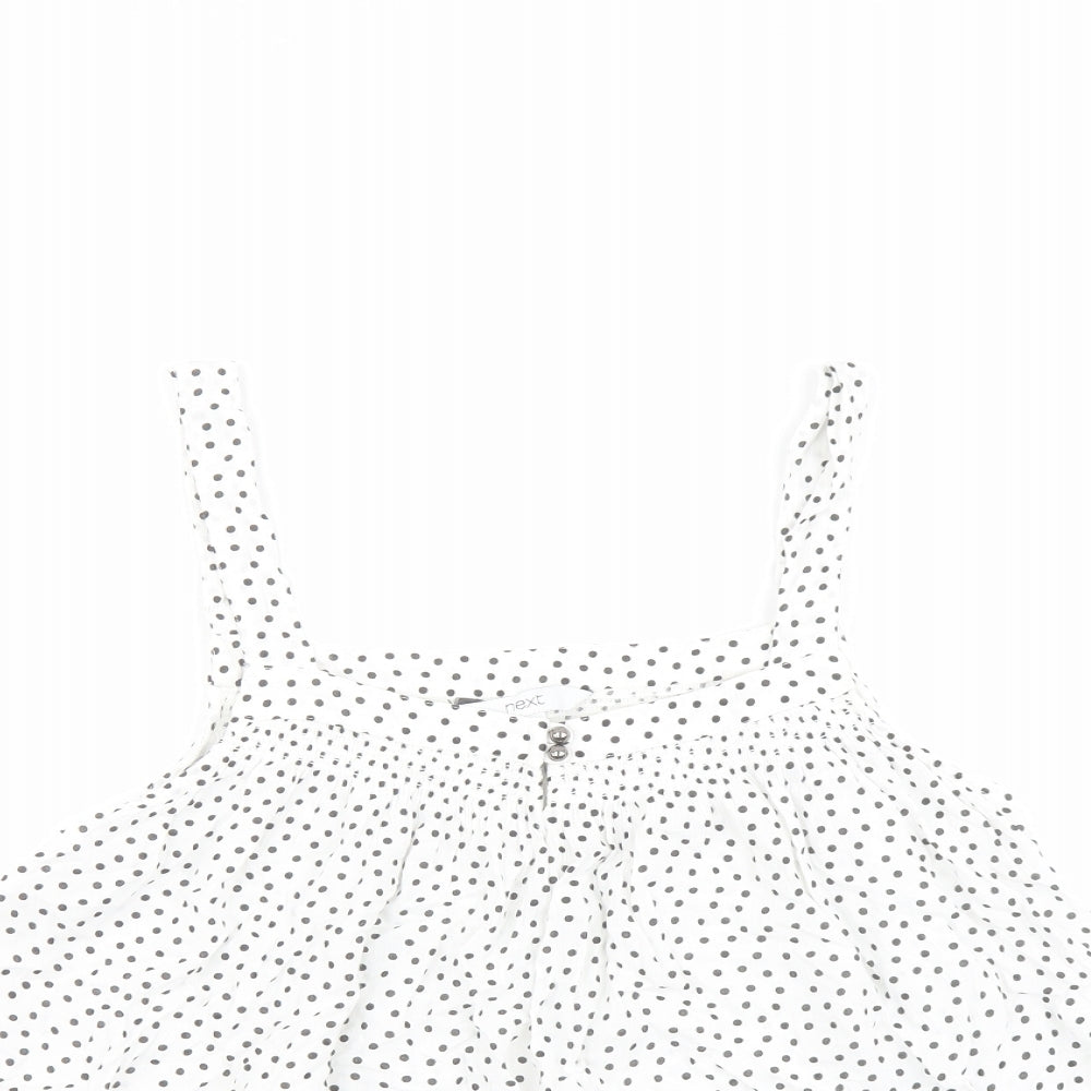 Womens UK Size 10 NEXT White Camisole Tank