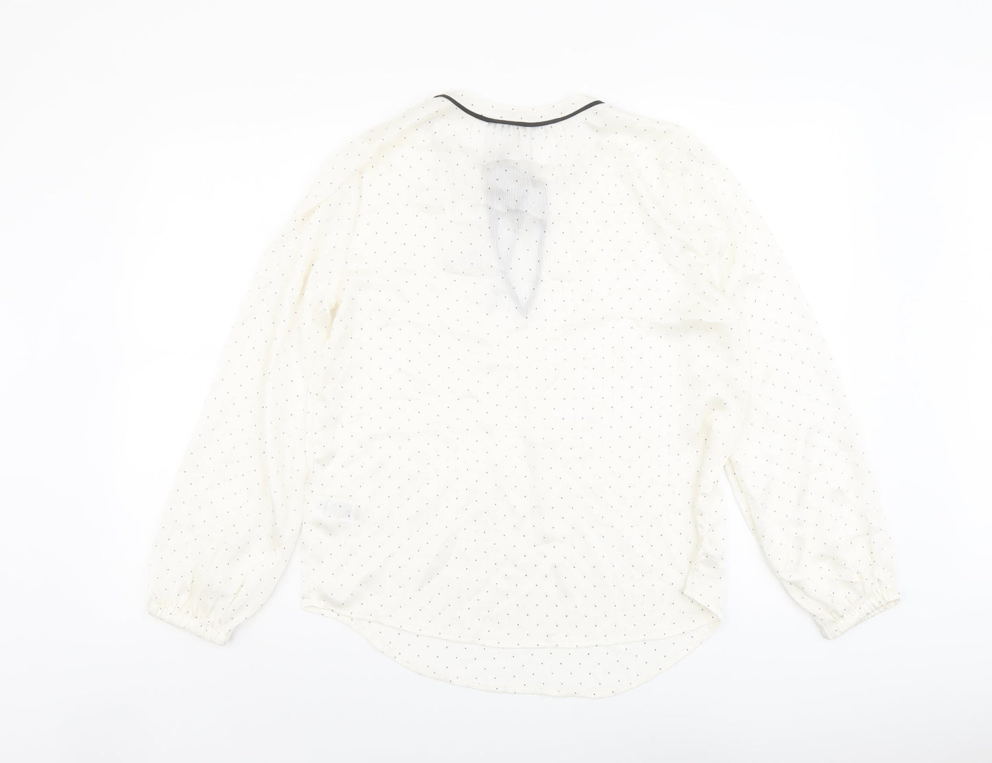 Womens UK Size 8 Marks and Spencer Ivory Basic Blouse