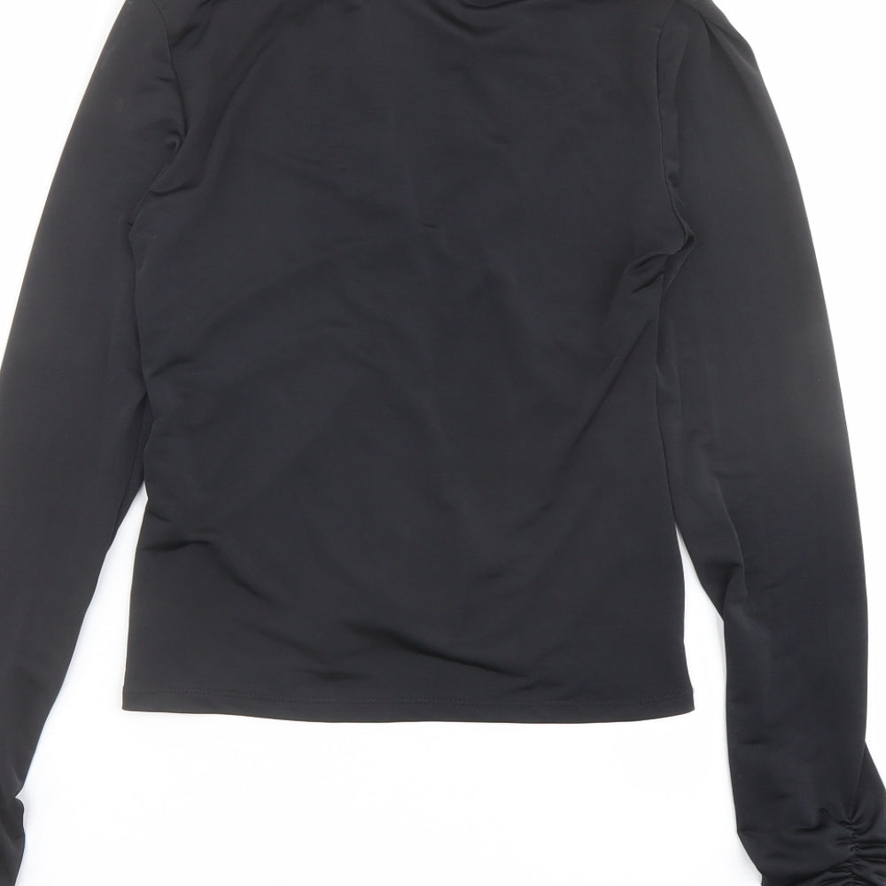 Womens UK Size 10 As You Black Basic Button-Up