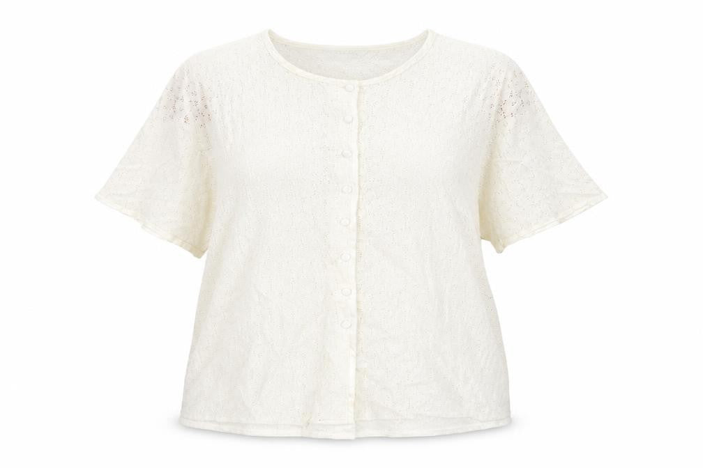 Womens UK Size 20 Berkertex Ivory Basic Button-Up