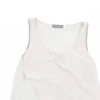 Womens UK Size 10 Mint Velvet Beige Basic Tank
