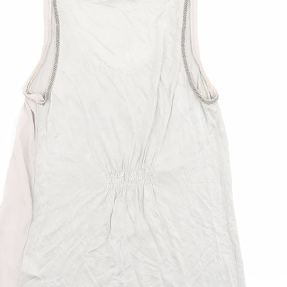 Womens UK Size 10 Mint Velvet Beige Basic Tank