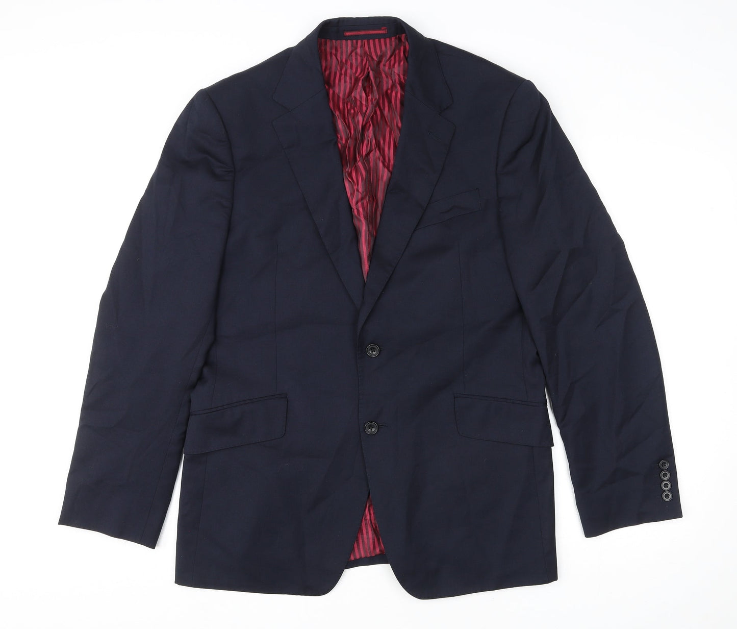 Mens UK Size 40 Marks and Spencer Regular Blue Suit Jacket