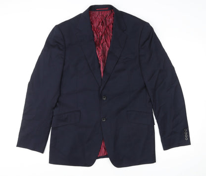 Mens UK Size 40 Marks and Spencer Regular Blue Suit Jacket