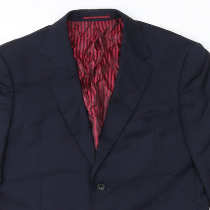 Mens UK Size 40 Marks and Spencer Regular Blue Suit Jacket