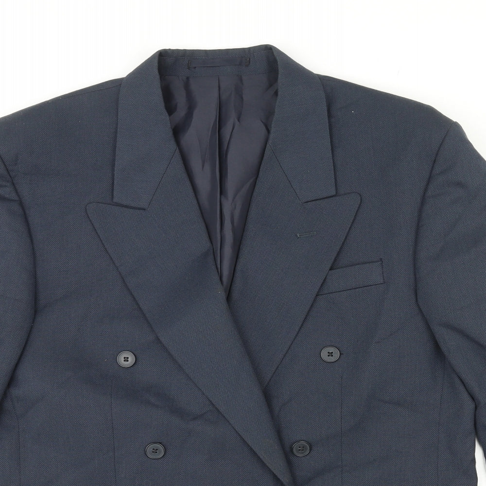 Mens UK Size 40 Burton Regular Blue Suit Jacket