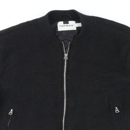 Mens UK Size S Topman Black Jacket