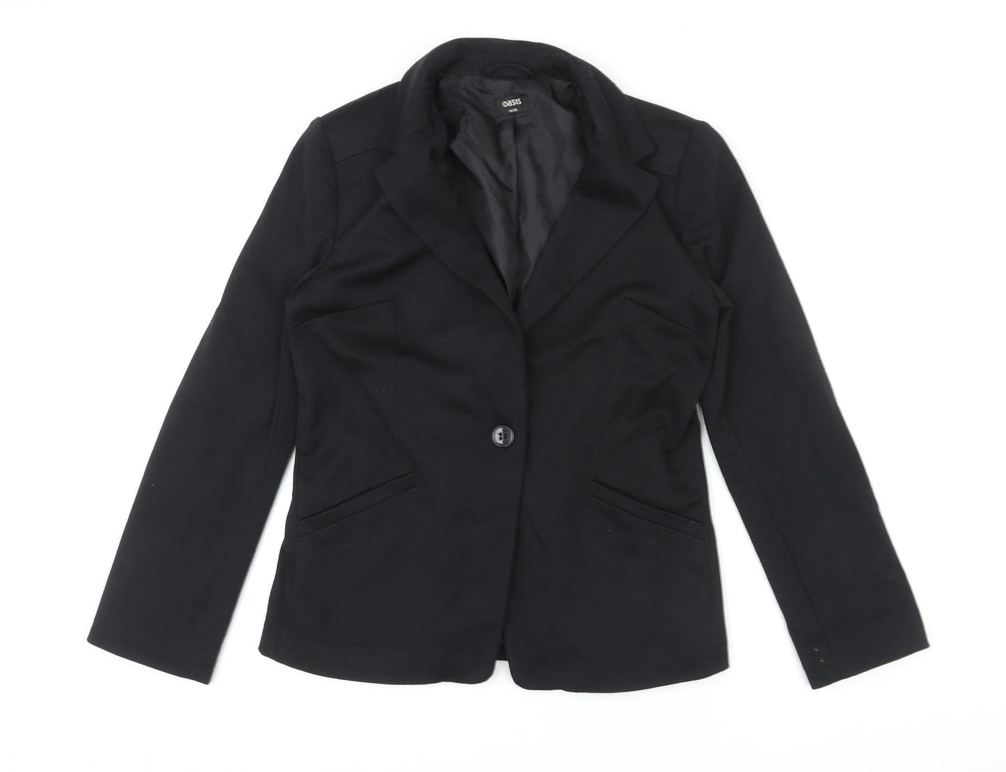 Womens UK Size 10 Oasis Black Jacket