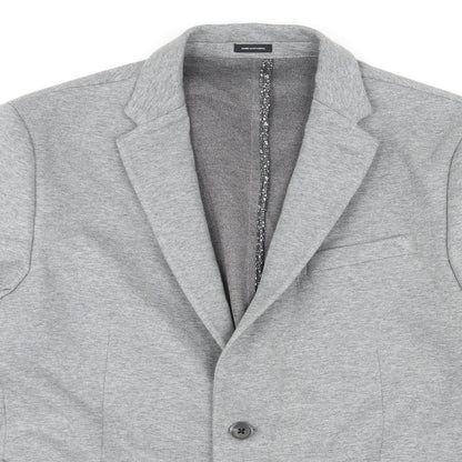 J.Ferrar Mens Grey Cotton Jacket Blazer Size M Regular
