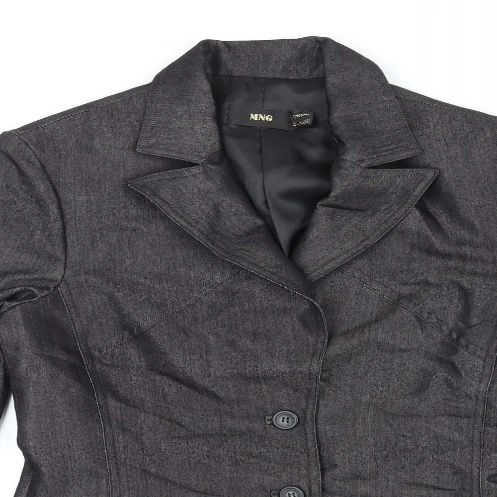 Womens UK Size 12 Mango Black Jacket