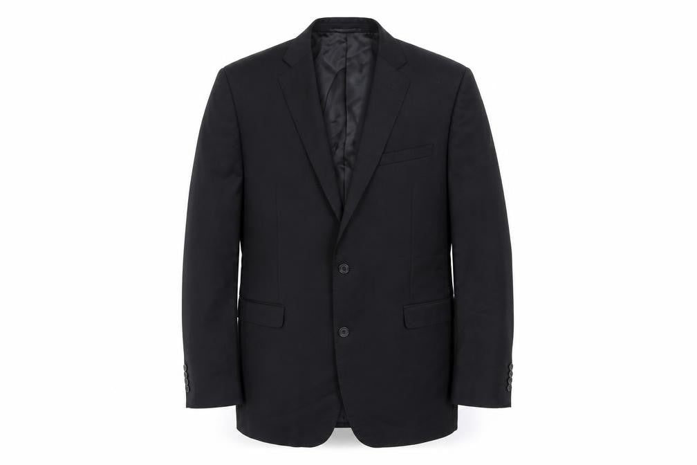 Mens UK Size 46 Lanificio Regular Black Suit Jacket