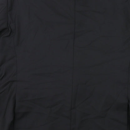 Mens UK Size 46 Lanificio Regular Black Suit Jacket