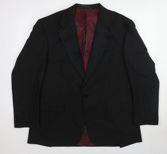 Mens UK Size 44 Hawksmoor Regular Black Suit Jacket