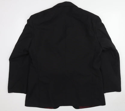 Mens UK Size 44 Hawksmoor Regular Black Suit Jacket
