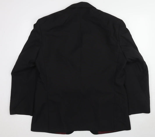 Mens UK Size 44 Hawksmoor Regular Black Suit Jacket