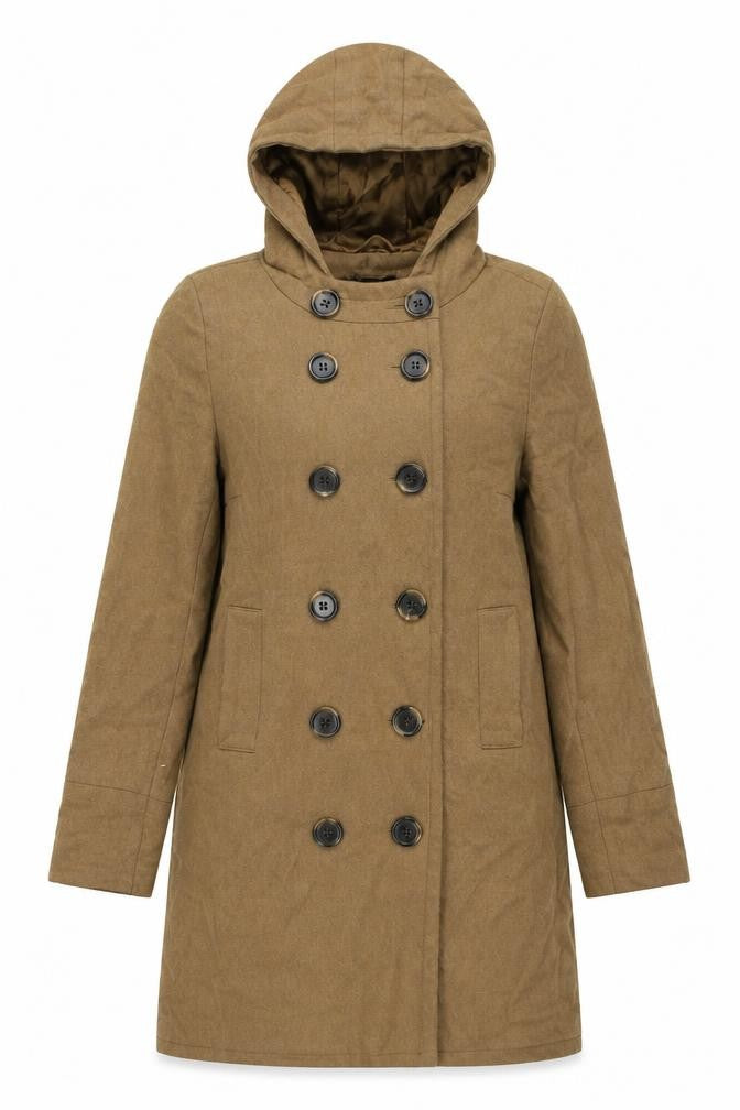 Womens UK Size 12 Topshop Brown Overcoat