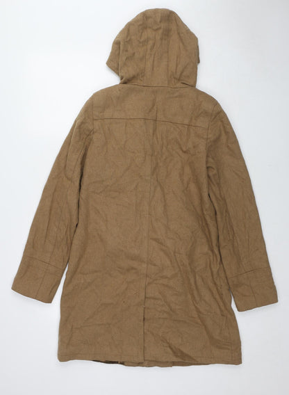 Womens UK Size 12 Topshop Brown Overcoat