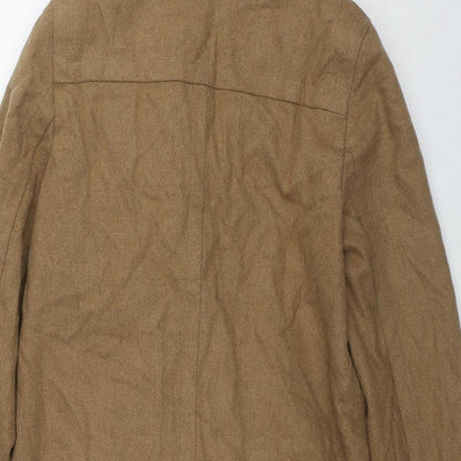 Womens UK Size 12 Topshop Brown Overcoat