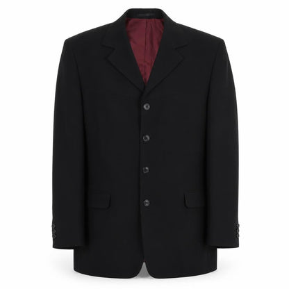 Douglas Of Sweden Mens Black Polyester Jacket Suit Jacket Size 40 Regular