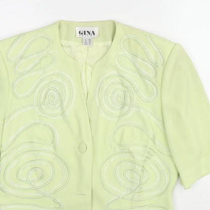 Womens UK Size 10 Gina Tricot Green Jacket