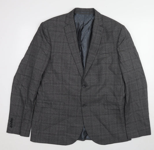Mens UK Size 46 NEXT Regular Grey Suit Jacket