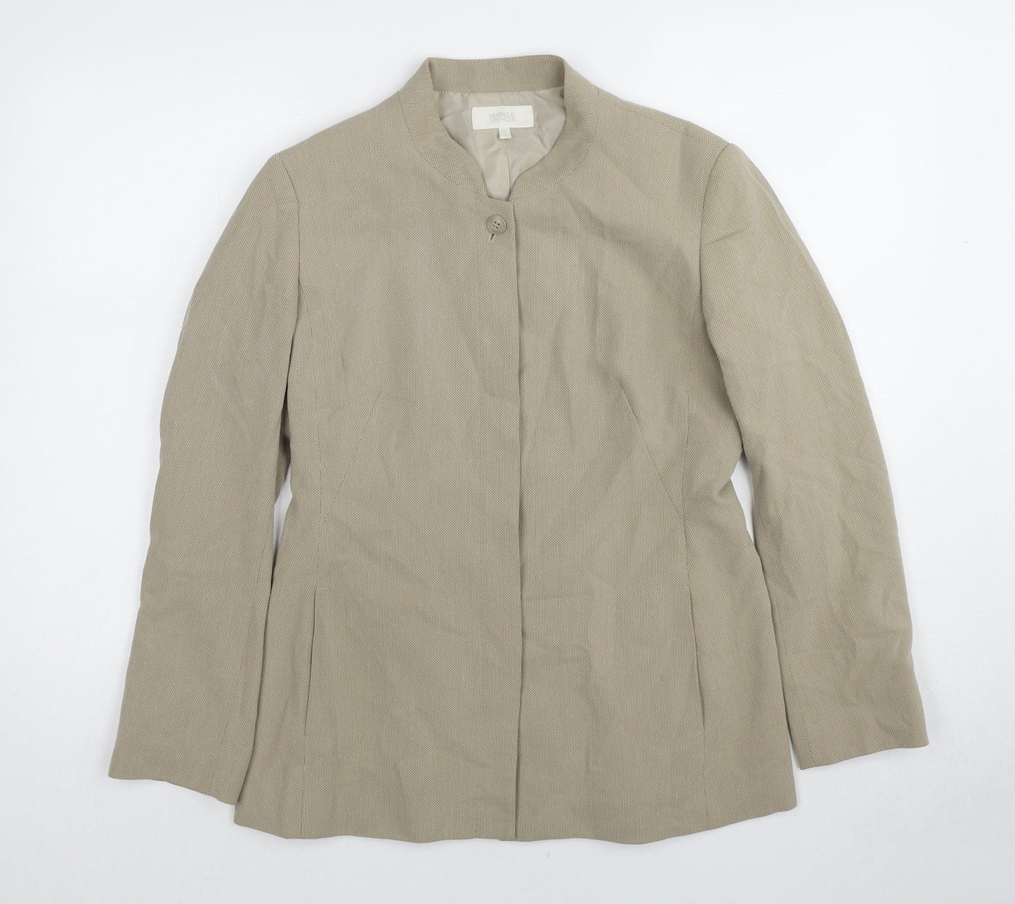 Womens UK Size 12 Marks and Spencer Beige Jacket