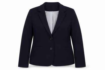 Julipa Womens Blue Polyester Jacket Blazer Size 14