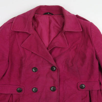 Womens UK Size 16 Marks and Spencer Purple Pea Coat