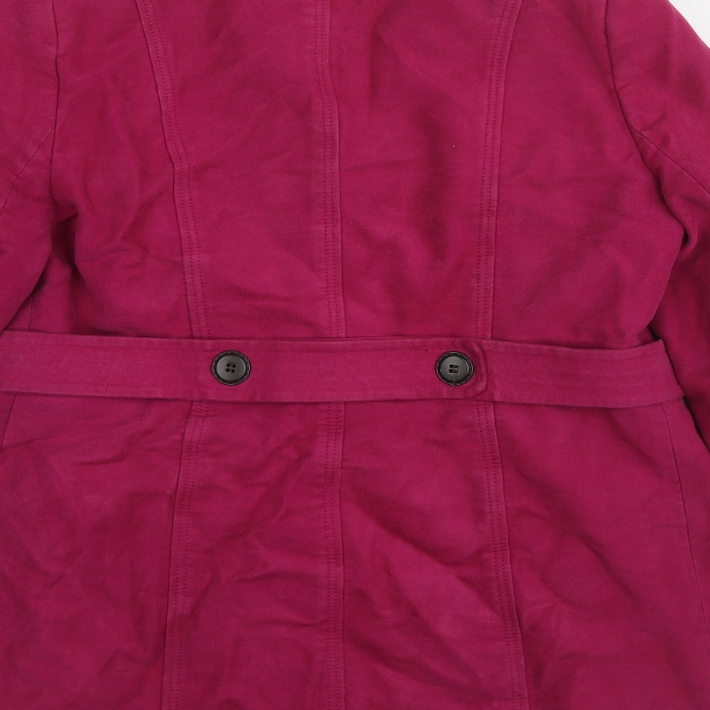 Womens UK Size 16 Marks and Spencer Purple Pea Coat