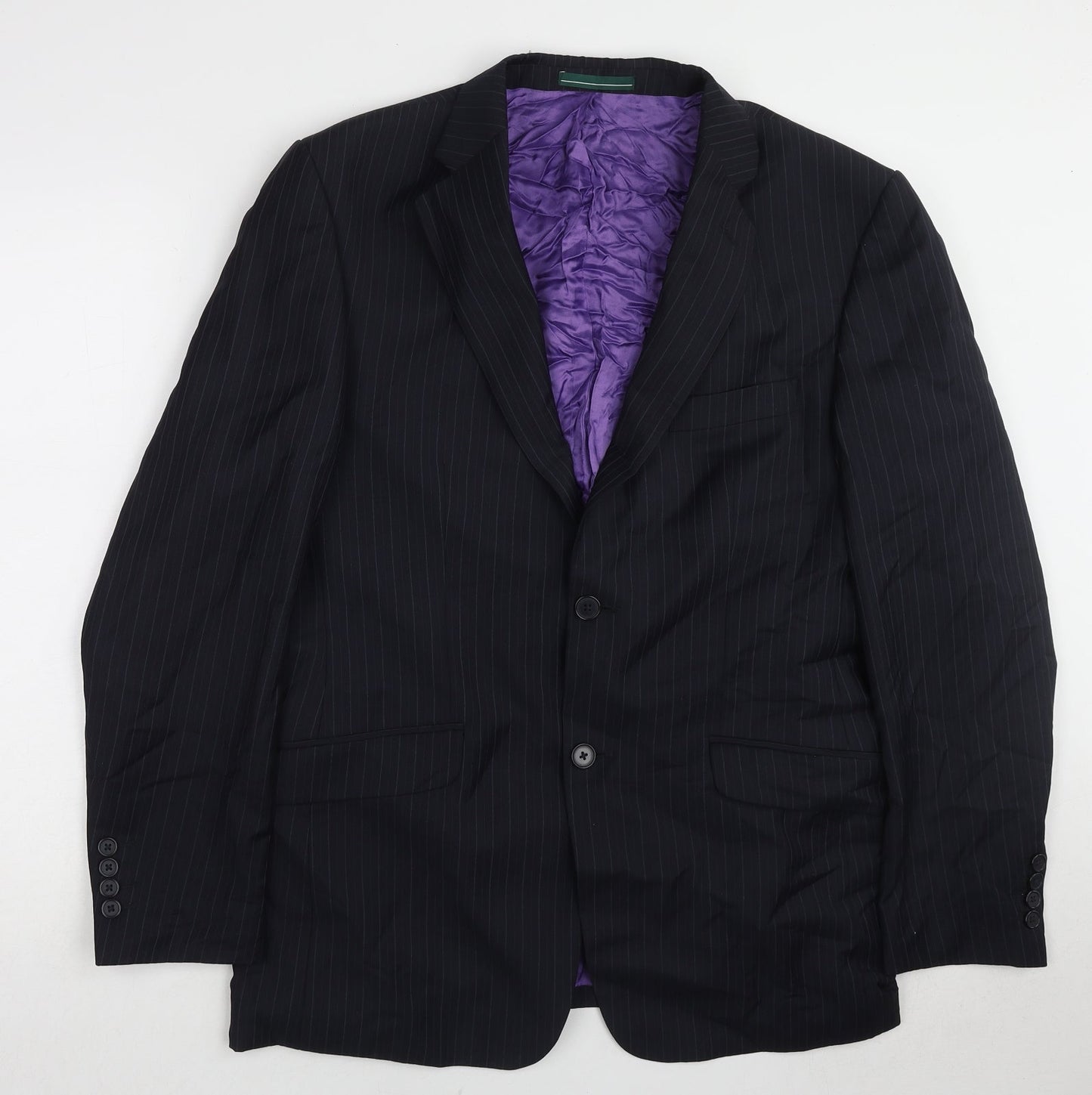 Mens UK Size 40 Greenwoods Regular Black Suit Jacket